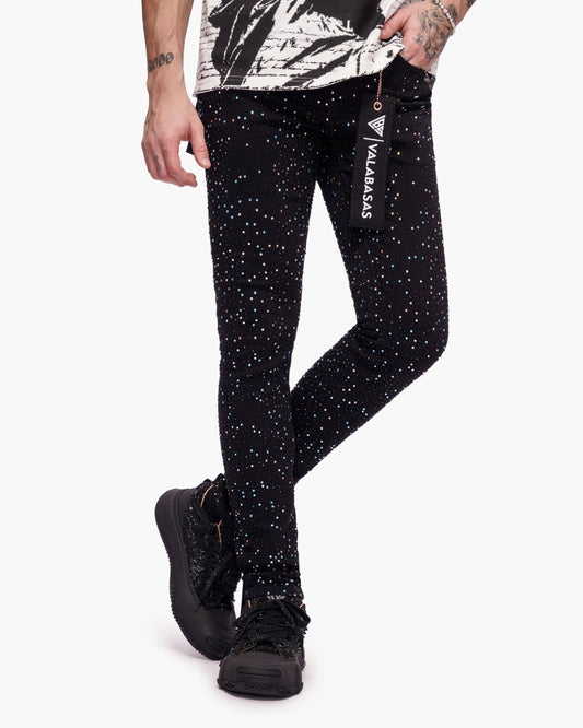 Stagger Skinny Black Jeans - Valabasas