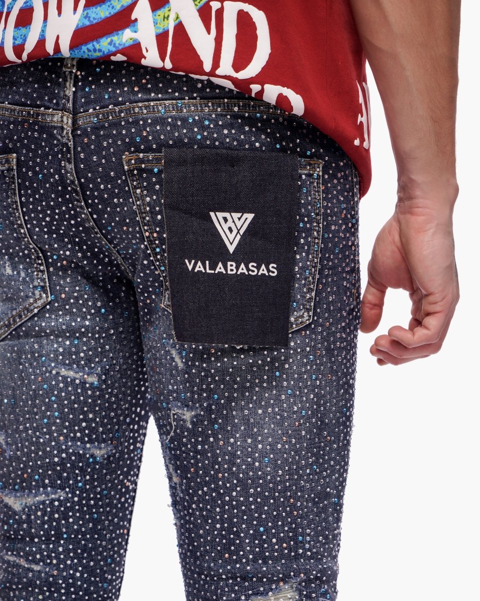 Stagger Skinny Dark Blue Wash - Valabasas