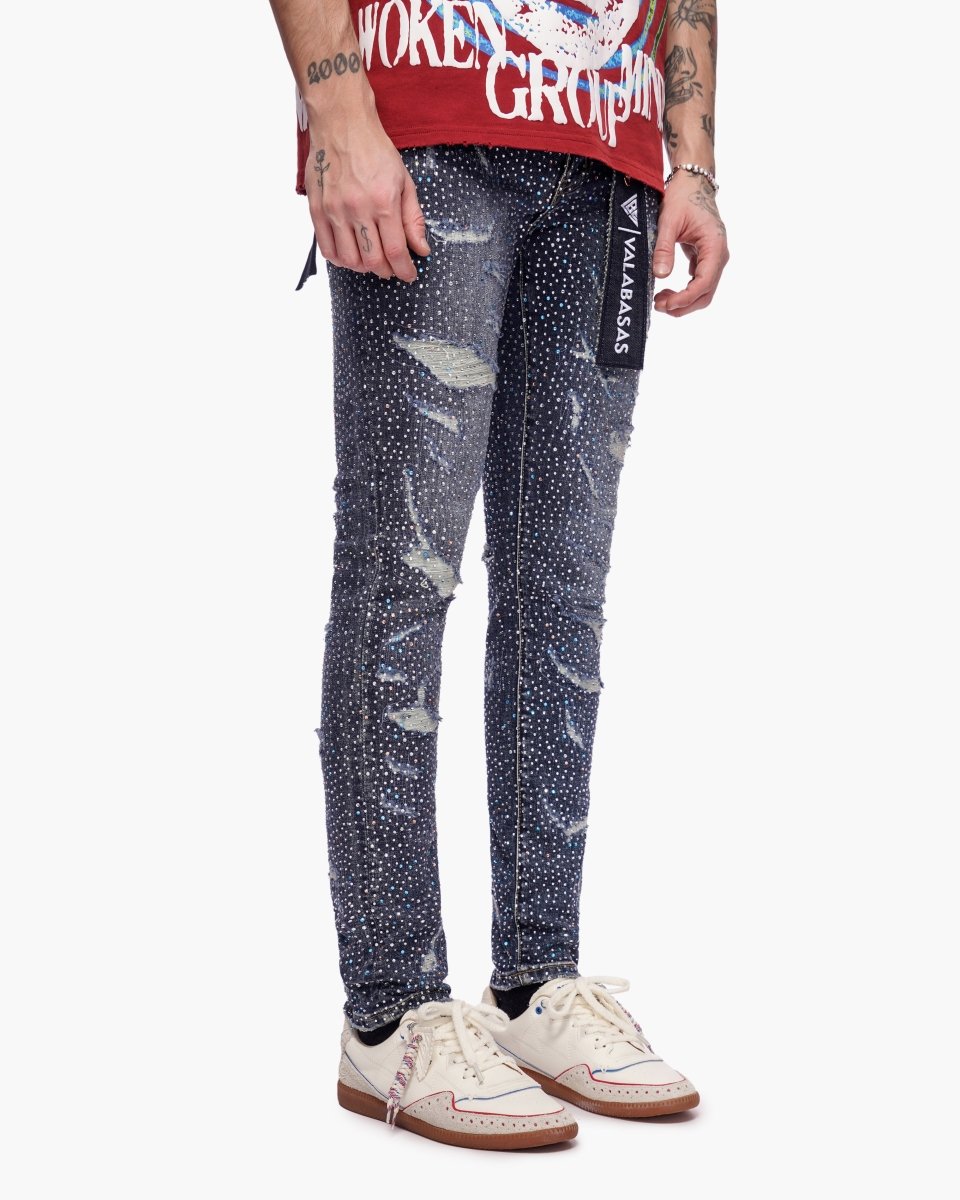 Stagger Skinny Dark Blue Wash - Valabasas