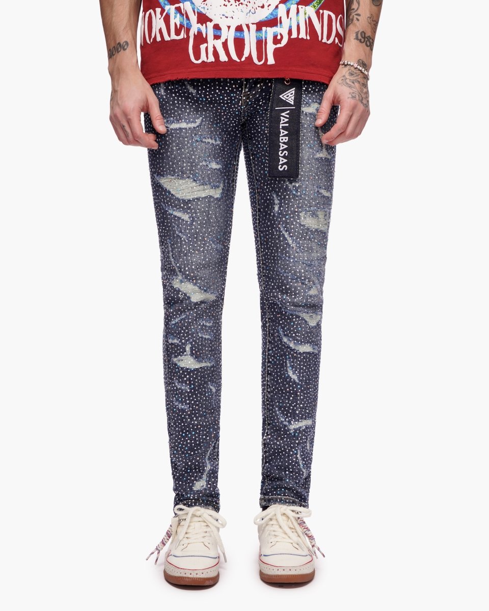 Stagger Skinny Dark Blue Wash - Valabasas