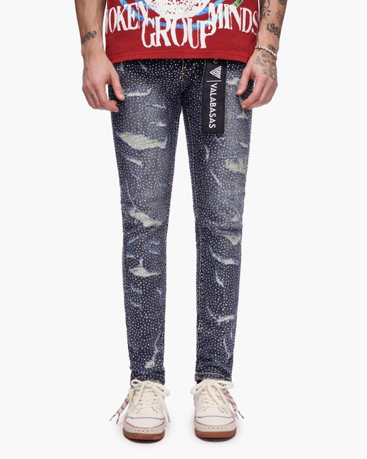 Stagger Skinny Dark Blue Wash - Valabasas