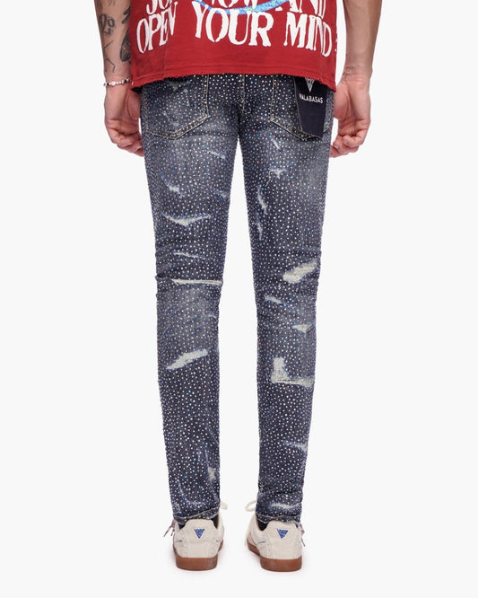 Stagger Skinny Dark Blue Wash - Valabasas