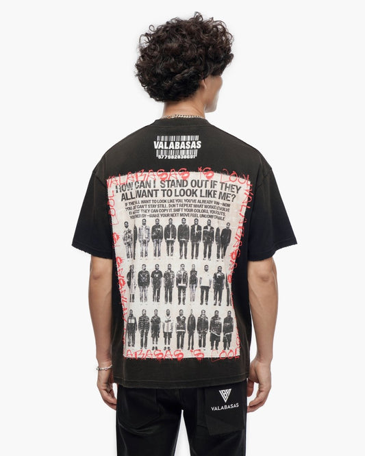 Stand Out Black Tee - Valabasas