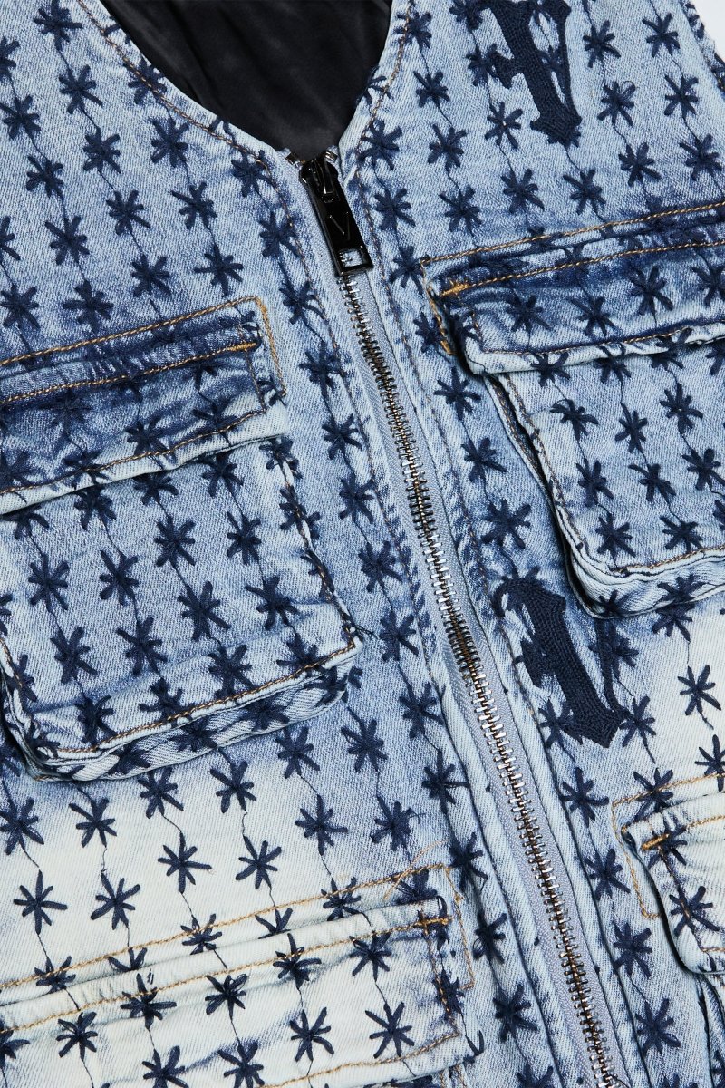 "STARLET" VEST BLUE/BLACK - Valabasas