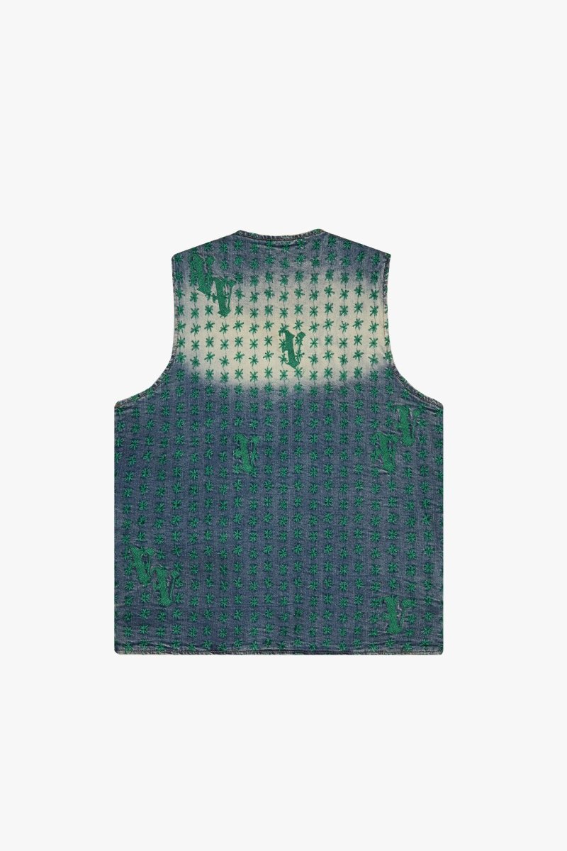 "STARLET" VEST BLUE/GREEN - Valabasas