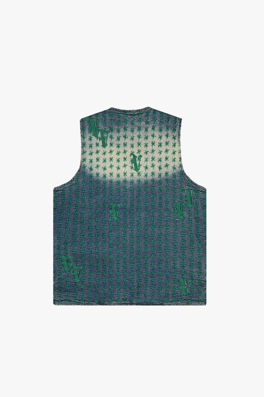 "STARLET" VEST BLUE/GREEN - Valabasas