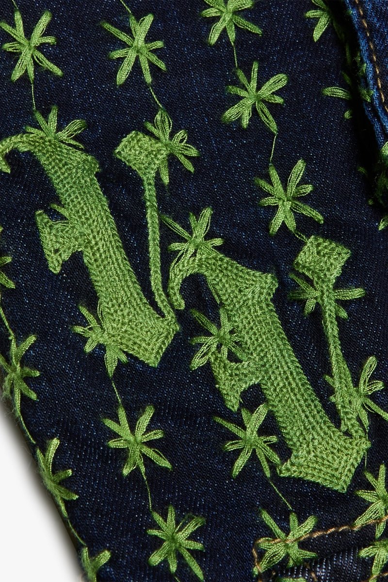 "STARLET" VEST INDIGO/GREEN - Valabasas