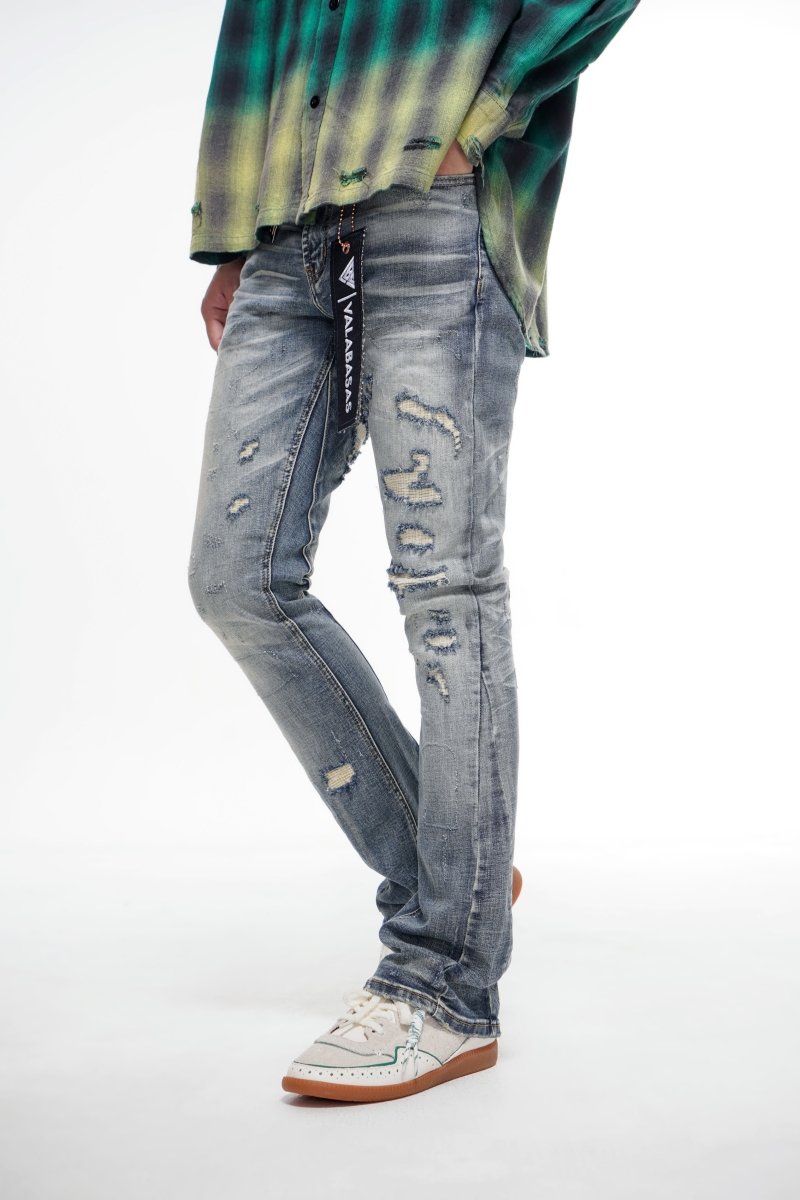 Static Blue Wash Stacked - Valabasas