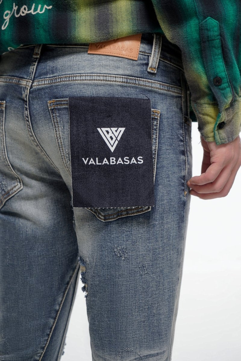Static Blue Wash Stacked – Valabasas