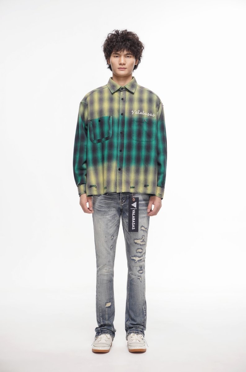 Static Blue Wash Stacked - Valabasas