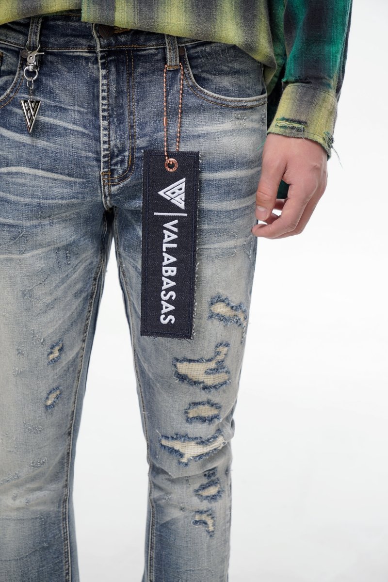 Static Blue Wash Stacked – Valabasas