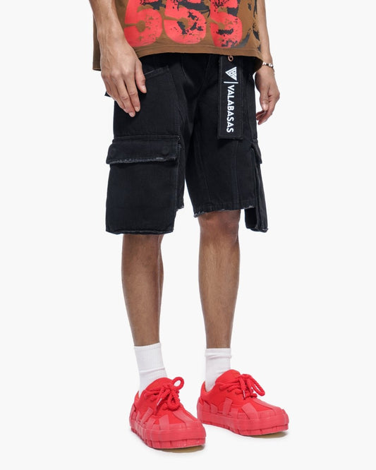 Static Jorts Black Washed - Valabasas