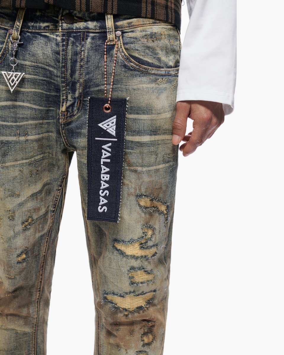 Static Stacked Vintage Wash Jeans – Valabasas