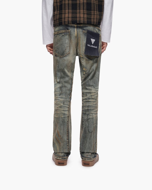 Static Stacked Vintage Wash Jeans - Valabasas