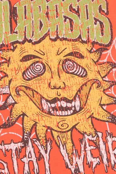 "STAY WEIRD" TEE VINTAGE ORANGE - Valabasas