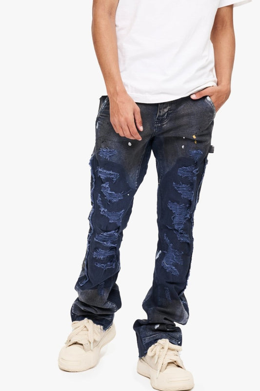 Stellar Night Stacked Dk Blue - Valabasas