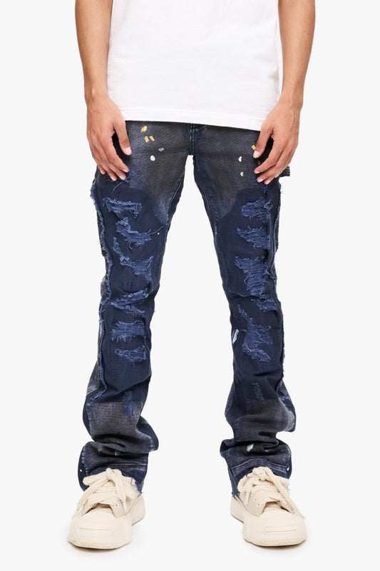 Stellar Night Stacked Dk Blue - Valabasas