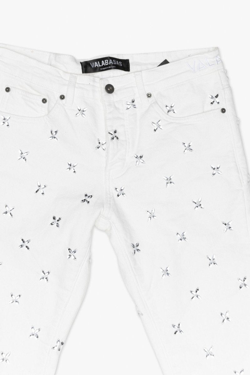 Stim Stacked Jean White