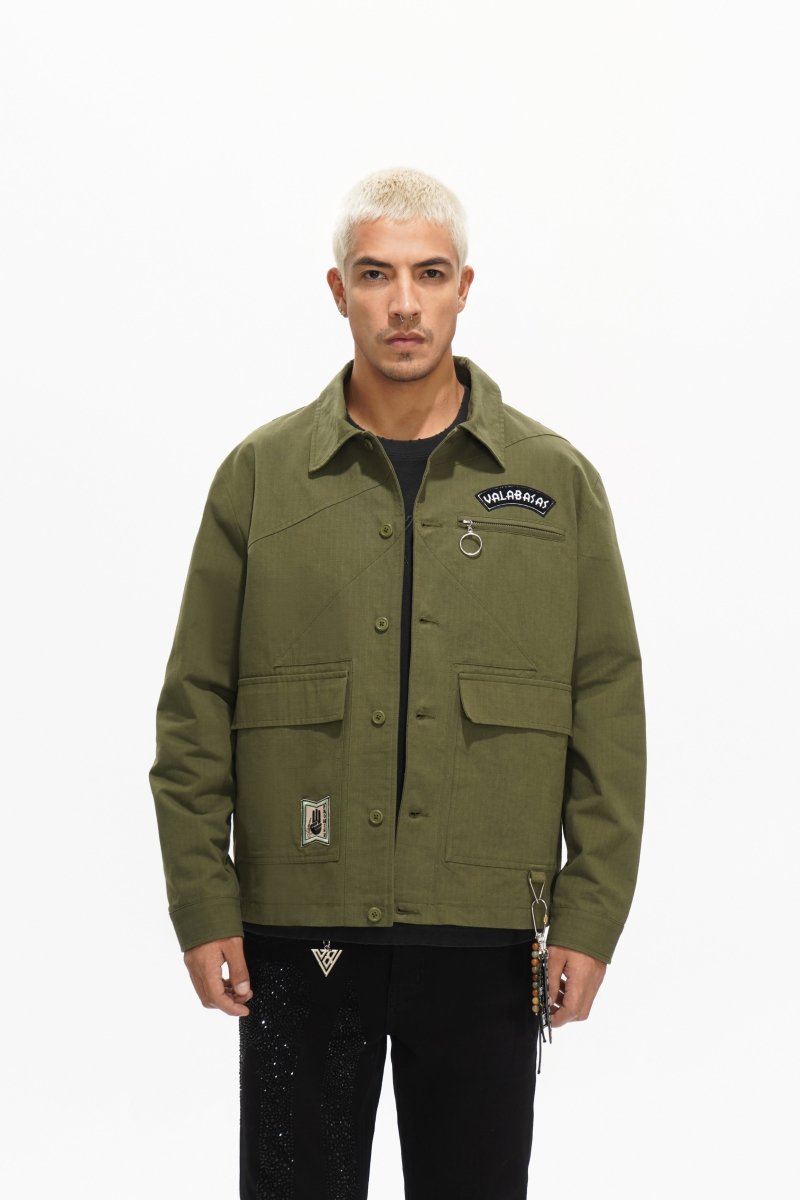 Stonepine Olive Button Down - Valabasas