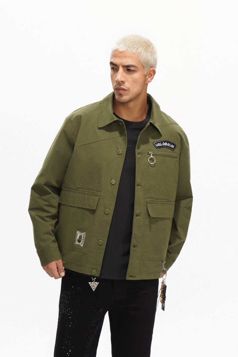 Stonepine Olive Button Down - Valabasas