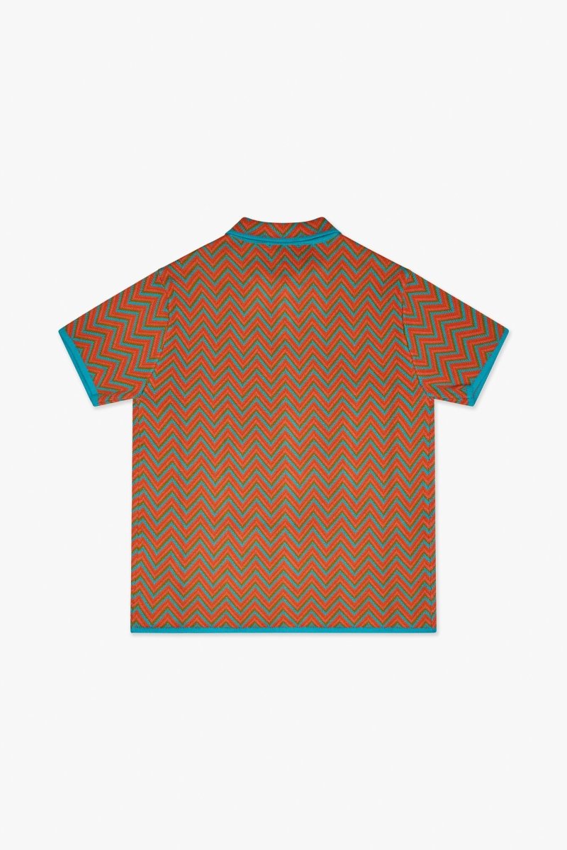 Strata Button Down Orange Multi - Valabasas