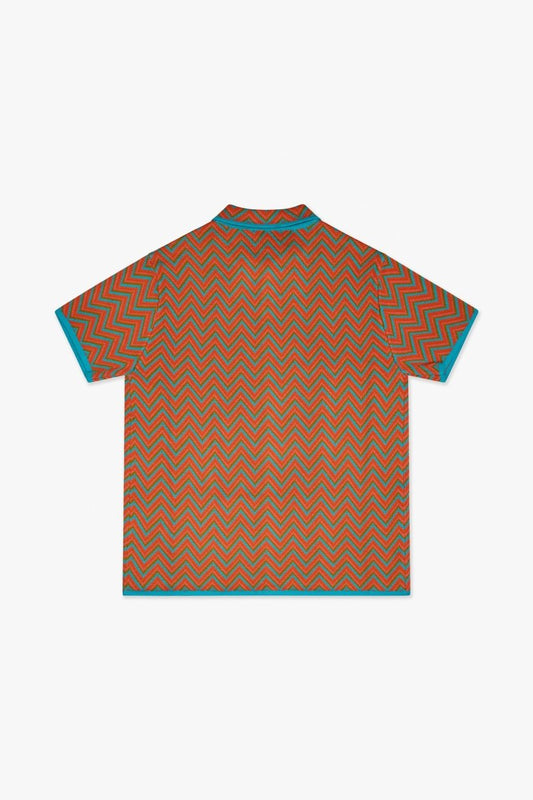 Strata Button Down Orange Multi - Valabasas