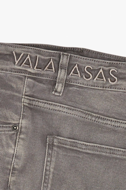 Strike Stacked Flare Jean Grey Washed - Valabasas