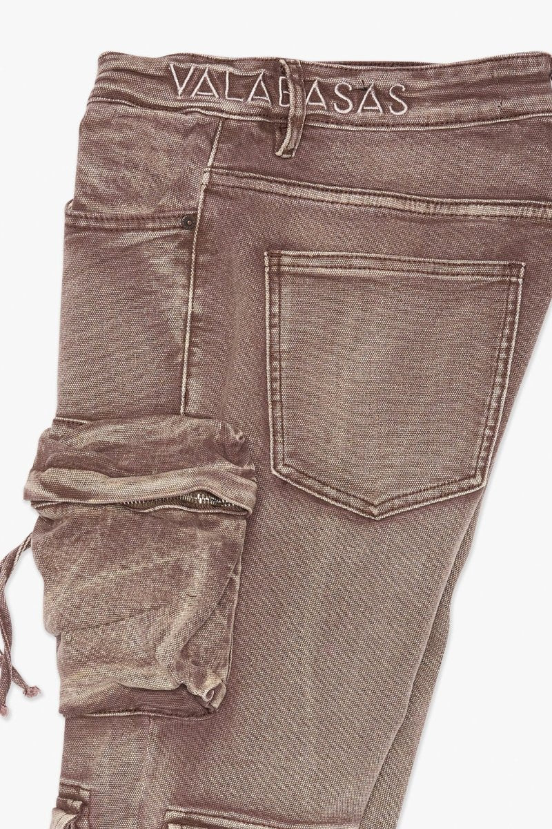 Strike Stacked Flare Jean Success Brown Wash - Valabasas