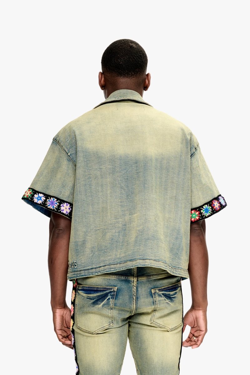 Struggle Button Down Vintage Blue - Valabasas