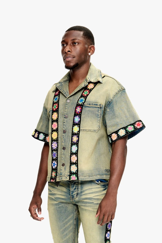 Struggle Button Down Vintage Blue - Valabasas