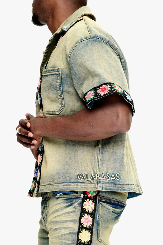 Struggle Button Down Vintage Blue - Valabasas