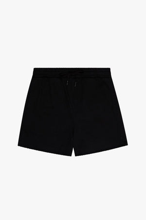 "SUAVA" BLACK FRENCH TERRY SHORTS