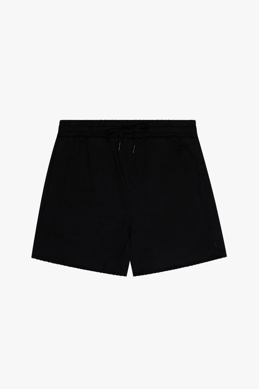 "SUAVA" FRENCH TERRY SHORTS BLACK FRENCH - Valabasas