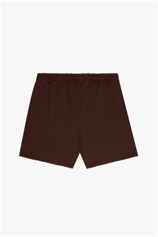 "SUAVA" FRENCH TERRY SHORTS BROWN - Valabasas