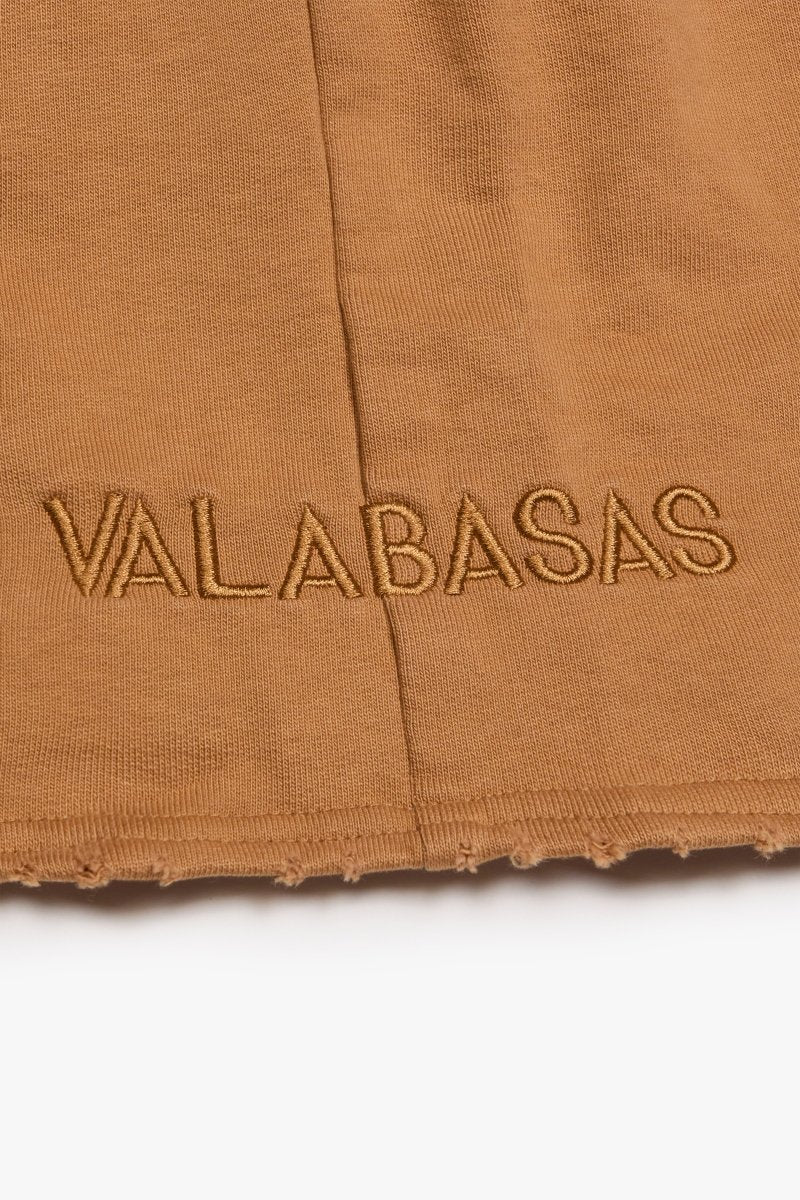 "SUAVA" FRENCH TERRY SHORTS WHEAT - Valabasas