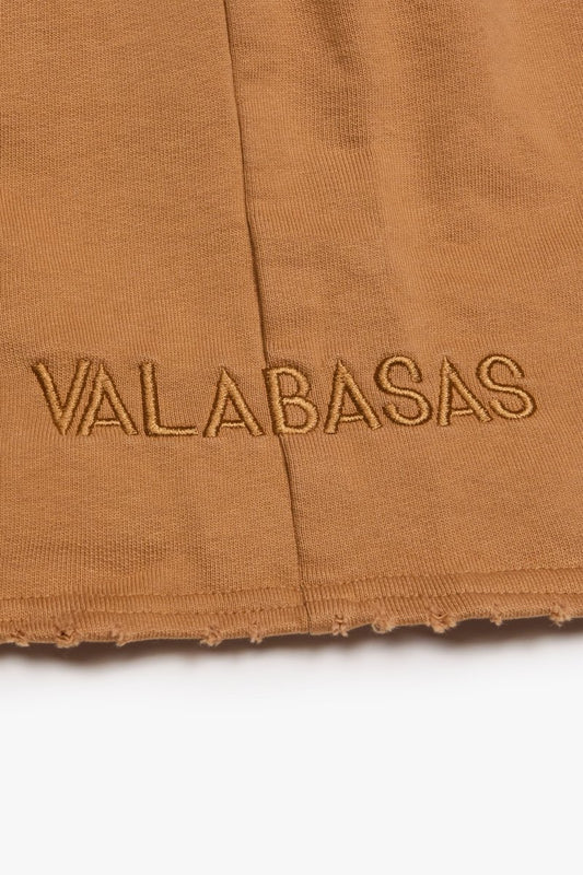 "SUAVA" FRENCH TERRY SHORTS WHEAT - Valabasas