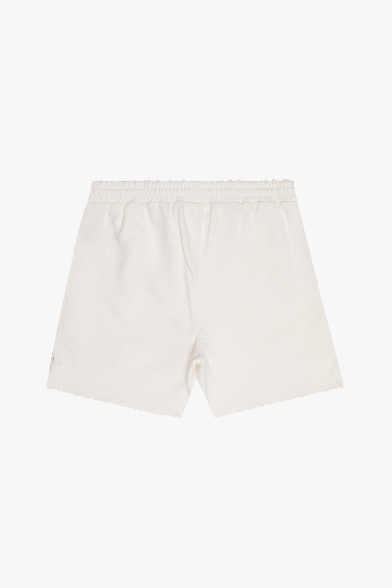 "SUAVA" FRENCH TERRY SHORTS WHITE - Valabasas