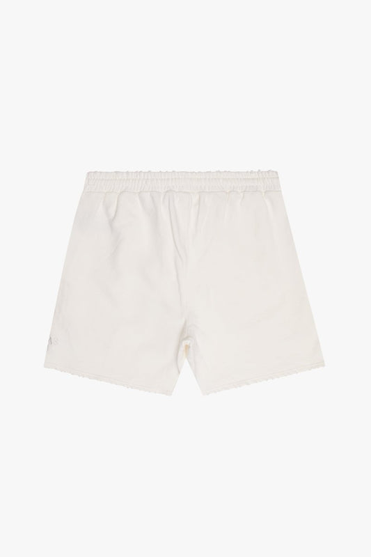 "SUAVA" FRENCH TERRY SHORTS WHITE - Valabasas