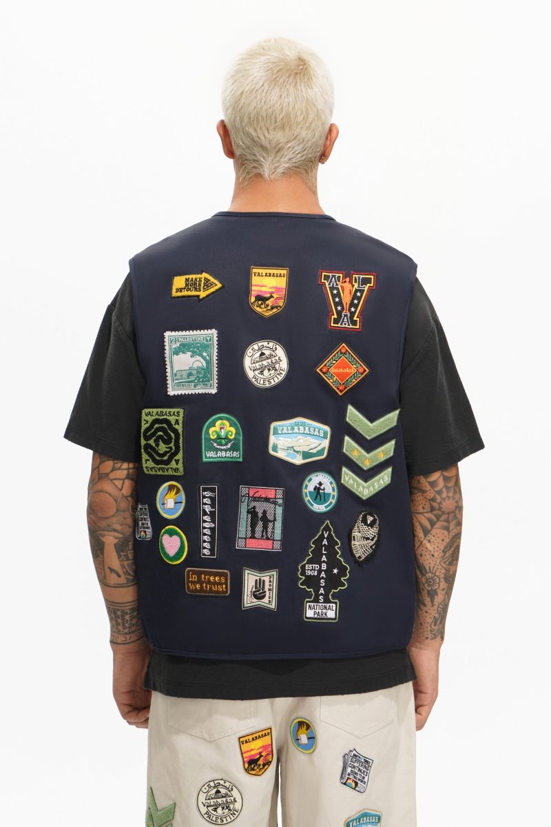 Summit Blue Cargo Vest - Valabasas