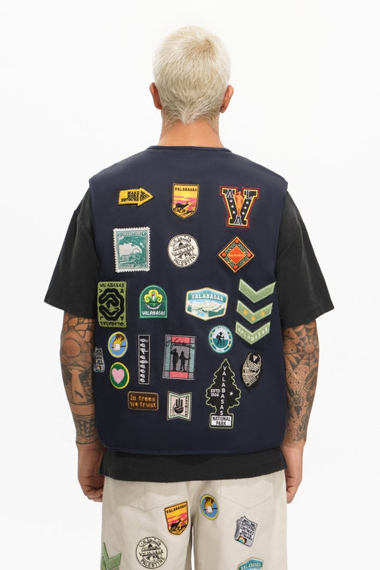 Summit Blue Cargo Vest - Valabasas