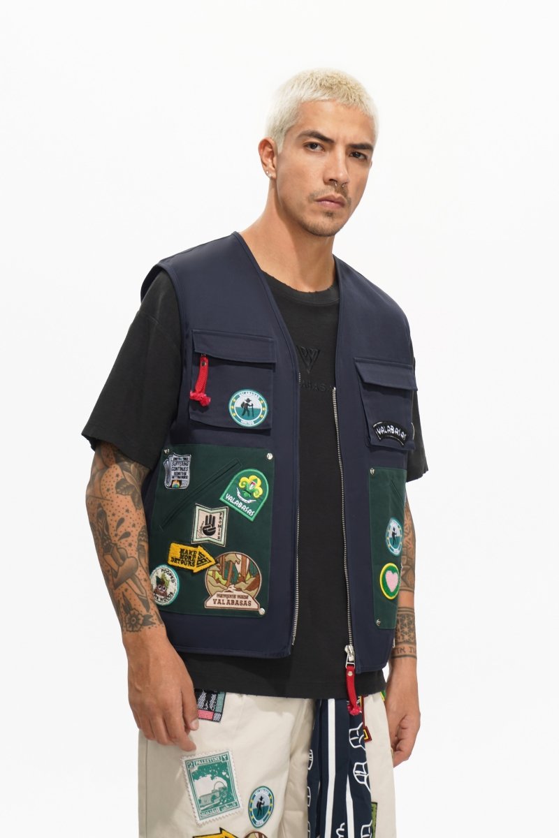 Summit Blue Cargo Vest - Valabasas