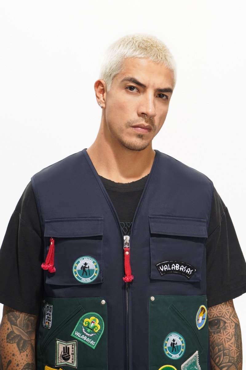 Summit Blue Cargo Vest - Valabasas