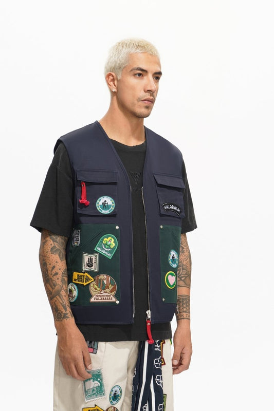 Summit Blue Cargo Vest - Valabasas