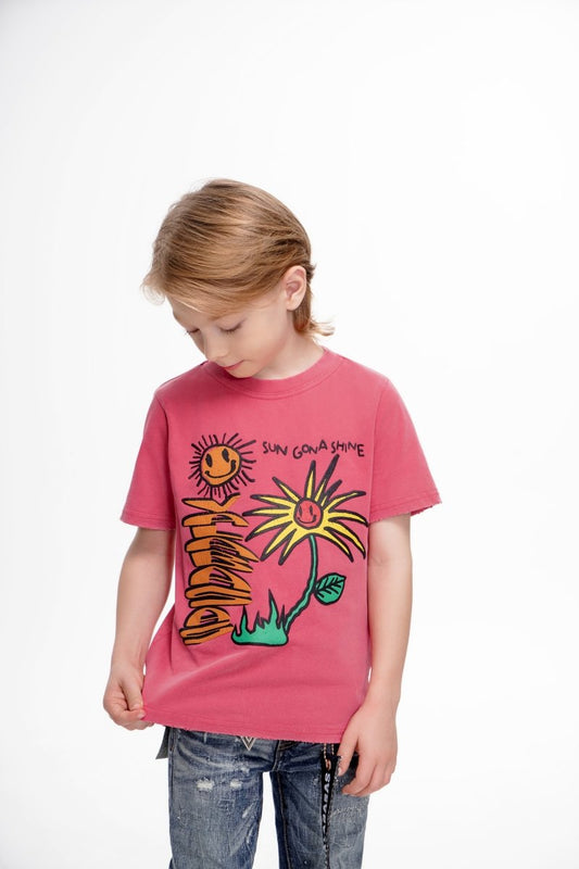 Sun Will Shine Kids Tee Vintage Red - Valabasas