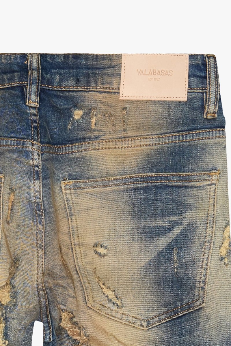 Sunwashed Stacked Flare Vintage BLue