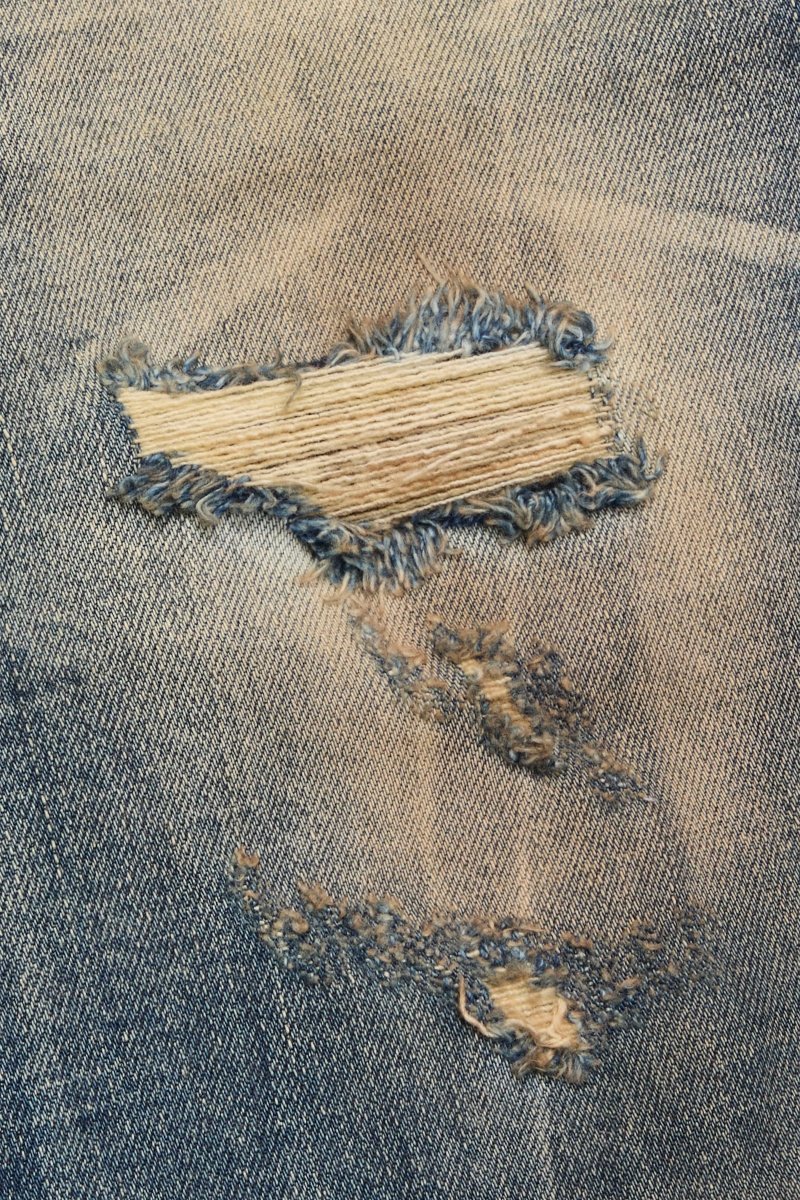 "SUNWASHED" STRAIGHT JEAN VINTAGE BLUE - Valabasas