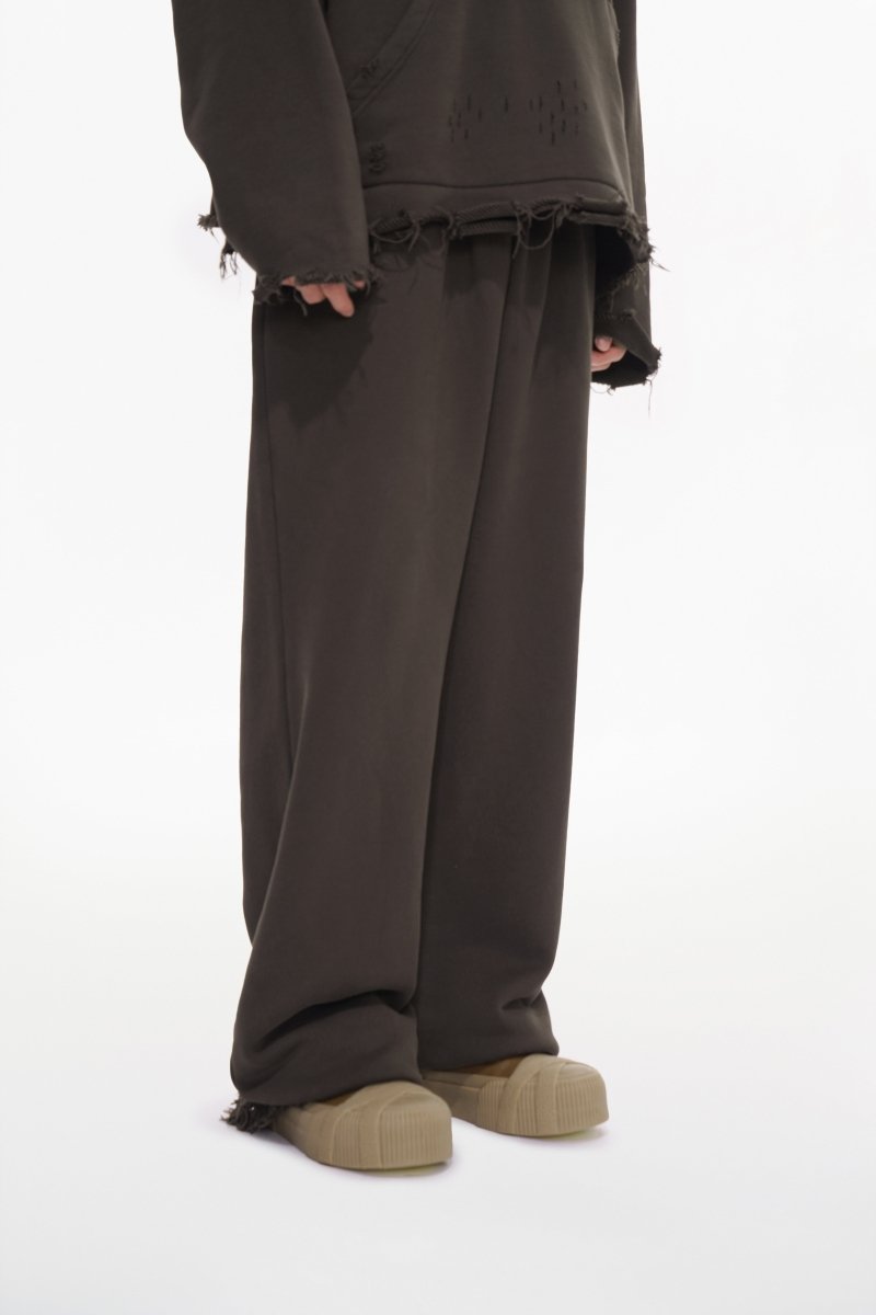 Syndicate Fleece Pants Baggy Brown - Valabasas