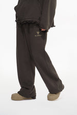 Syndicate Oversized Fleece Pants Baggy Brown