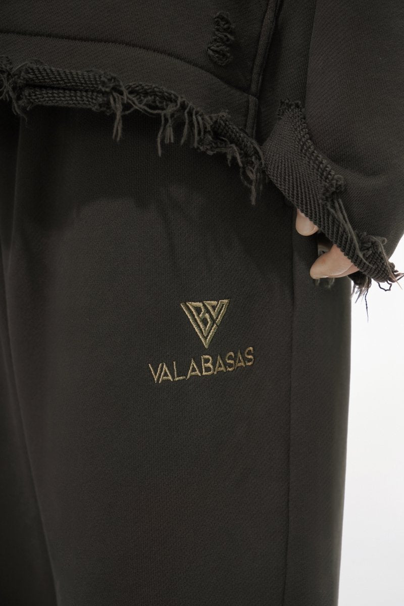 Syndicate Fleece Pants Baggy Brown - Valabasas