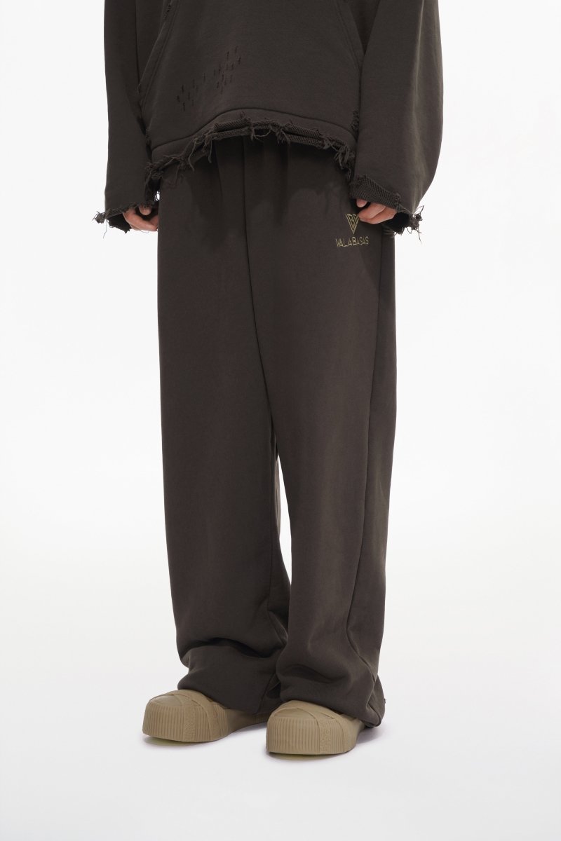Syndicate Fleece Pants Baggy Brown - Valabasas